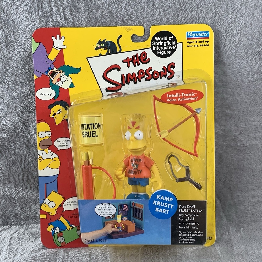 The Simpsons Kamp Krusty Bart World of Springfield Interactive Figure Series 3